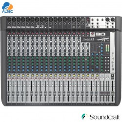 Soundcraft SIGNATURE 22MTK - mezcladora con efectos e interfaz de audio de 22 canales multitrack