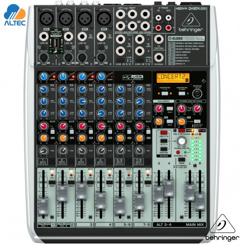 Behringer qx1204usb подключение к компьютеру