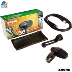 SHURE PGA56 XLR - Micrófono dinamico para caja y timbales
