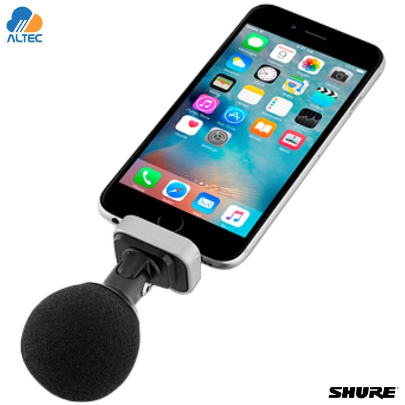 Micrófono de condensador estéreo digital Shure MV88 iOS, Gris