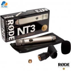 RODE NT3 - micrófono condensador cardioide con cápsula de 3/4