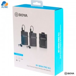 Boya BY-WM4 Pro k2 - micrófono inalámbrico digital de doble canal