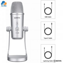 Boya BY-PM700SP - microfono USB de condensador para iOS, Android, Windows y Mac
