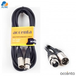 Accenta ACC-2106 - cable de audio 1.8M XLR macho - XLR hembra