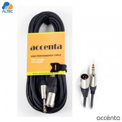 Accenta ACC-576 - cable de audio 3M XLR macho a TRS macho