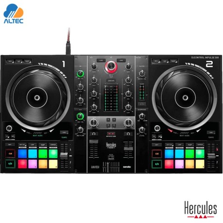 Hercules DJControl Inpulse 500 - controlador dj de 2 canales para Serato DJ Lite y DJUCED
