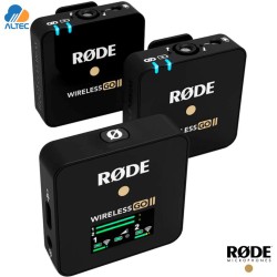 RODE WIRELESS GO II - sistema de micrófono inalámbrico de doble canal compacto negro