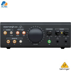 Behringer MONITOR2USB - Controlador de monitoreo de auriculares y parlantes de gama alta con control VCA e interfaz de audio USB