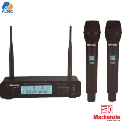 Mackenzie UHF-325 - sistema de micrófono inalámbrico doble de mano